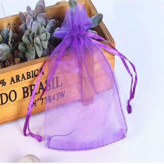 plusnao ラッピング袋 オーガンジー 同色10枚セット 無地 ギフト