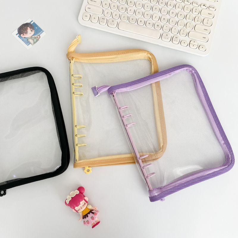 Momoページ　アクリルバインダー　クリアピンクラメ Amazon.co.jp: Mogoostry A7 ピンク PVC バインダー 現金封筒
