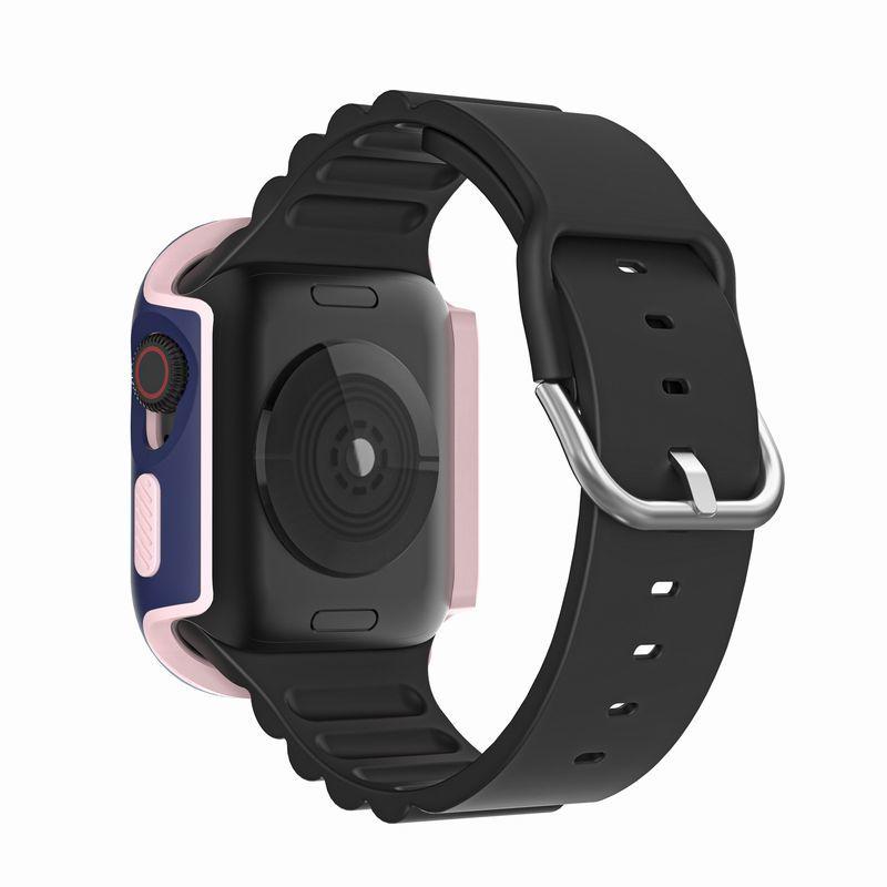 アップルウォッチカバー Apple Watch 保護ケース 保護カバー バイカラー 配色 40mm 44mm 傷防止 汚れ防止 保護｜plusnao｜09