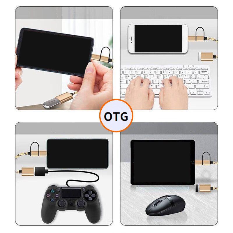 【変換アダプタ】非売品　ゲームコントローラー OTG オーディオ　対応 OTGケーブル 2in1 MicroUSB Type-C to USB変換アダプター 充電 通信