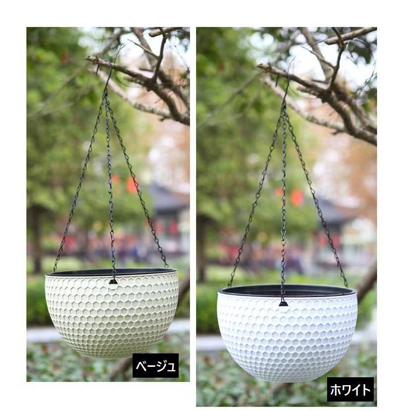 ハンギングプランター ガーデニング 吊り下げ式 チェーン フック