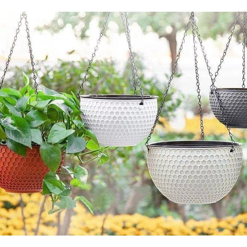 ハンギングプランター ガーデニング 吊り下げ式 チェーン フック