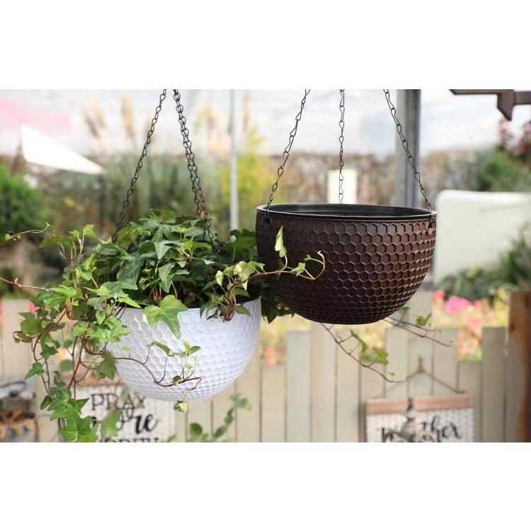 ハンギングプランター ガーデニング 吊り下げ式 チェーン フック