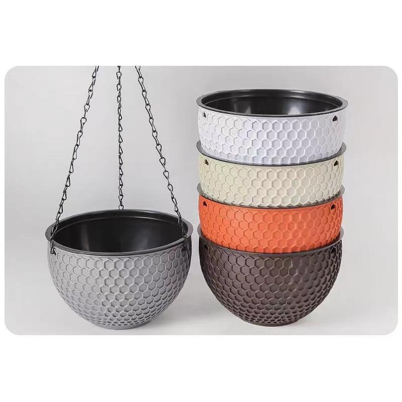 ハンギングプランター ガーデニング 吊り下げ式 チェーン フック