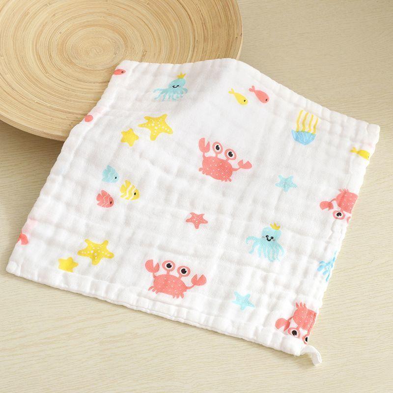 ガーゼタオル ループ付き 単品 30 30cm ガーゼハンカチ フェイスタオル  