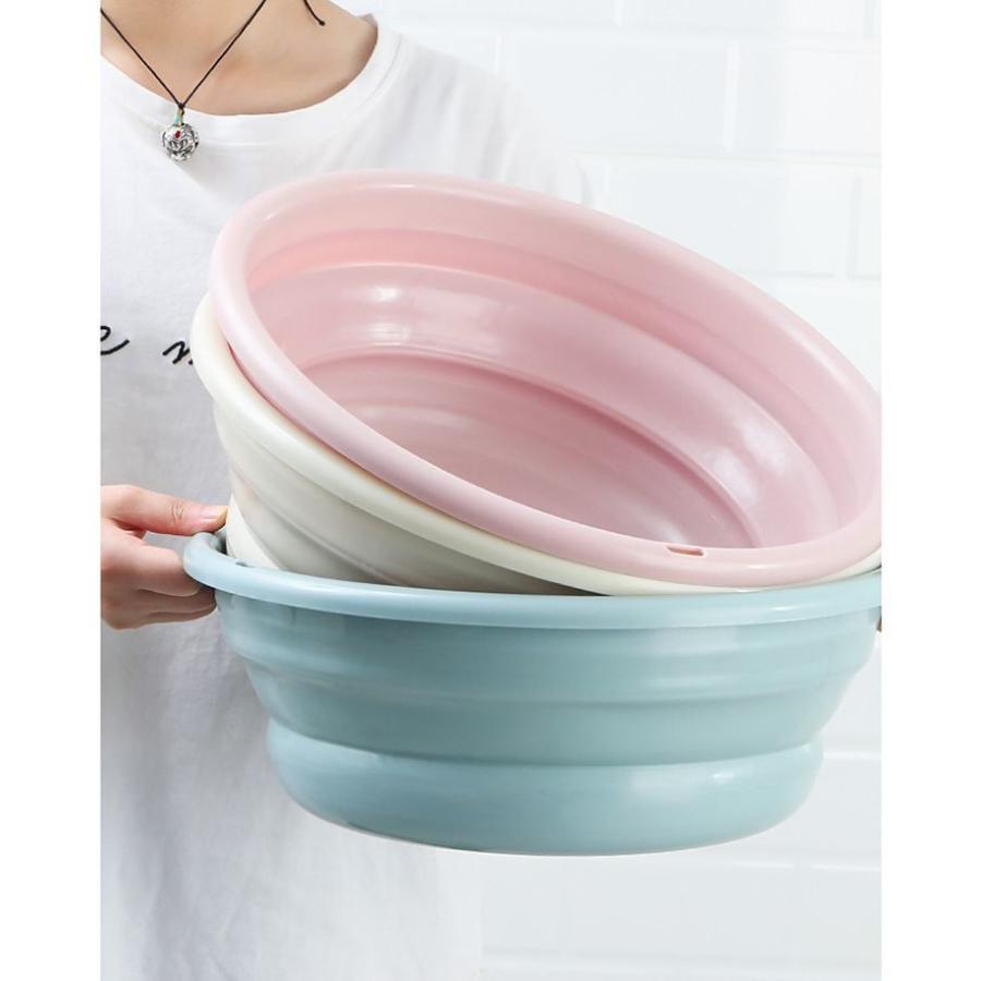 plusnao（プラスナオ） 折りたたみ洗面器 たらい 洗い桶 たためる 省