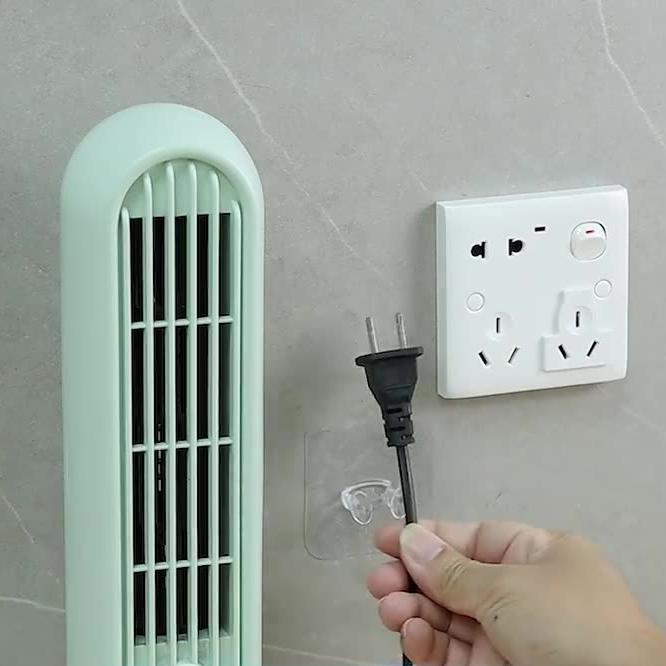 粘着フック 2個セット 電源プラグ収納 ケーブルホルダー ケーブル