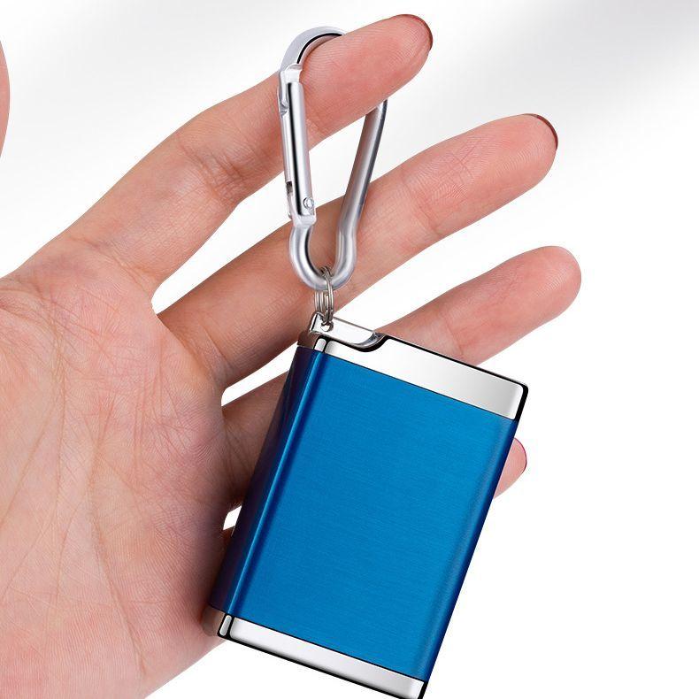 携帯灰皿 カラビナ付き 蓋付き フタ付き アッシュトレイ 吸い殻入れ 軽量 小型 コンパクト 持ち運び 旅行 喫煙グッズ | ブランド登録なし | 01