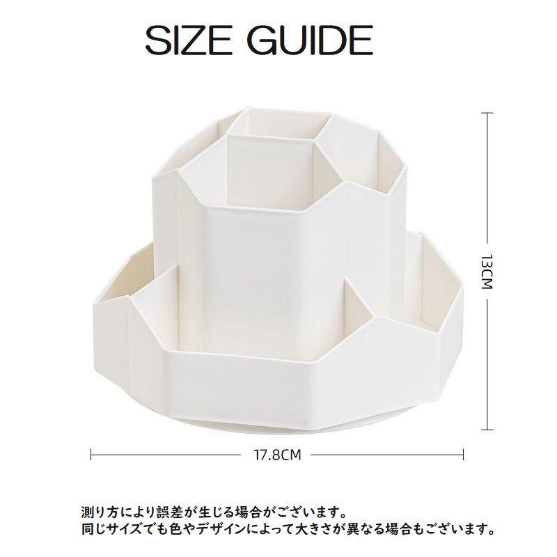 回転式ペン立て ペンホルダー 360度回転 大容量 文房具 机上収納 文具