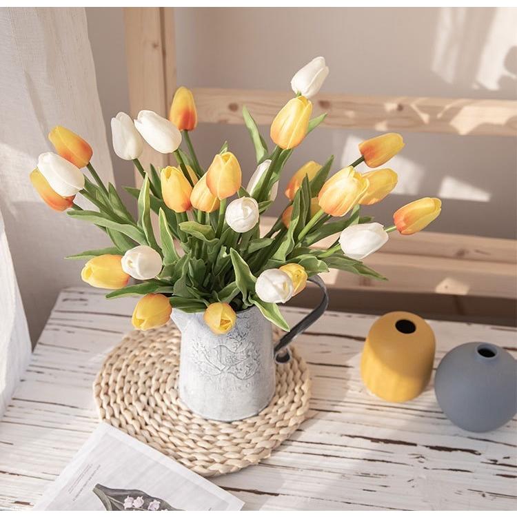 注目 ピンク レッドチューリップ各12本 ienomat.com.br