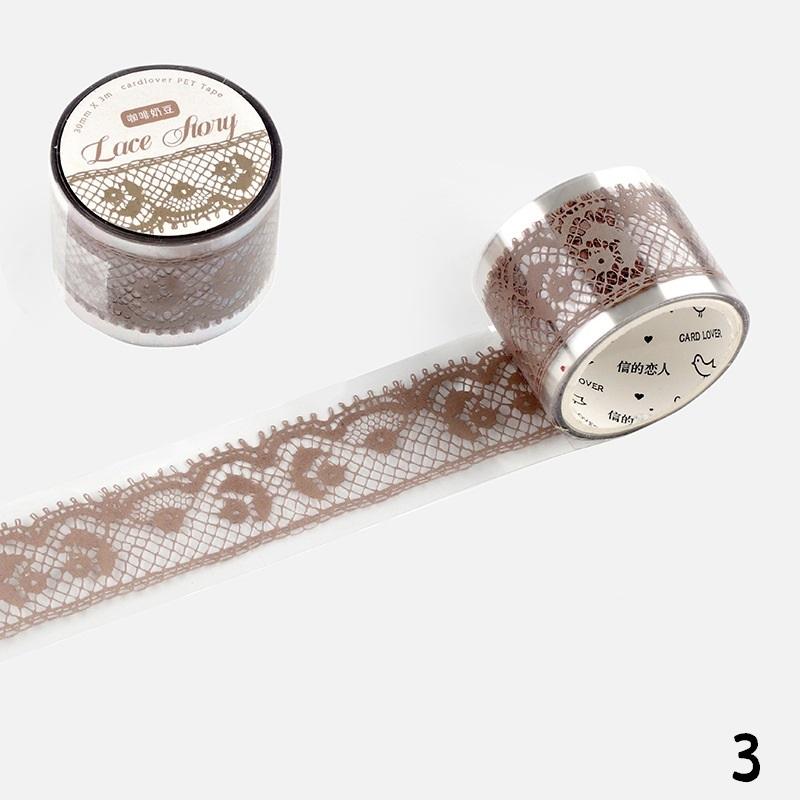 マスキングテープ レーステープ 文房具 テープリボン シール レース