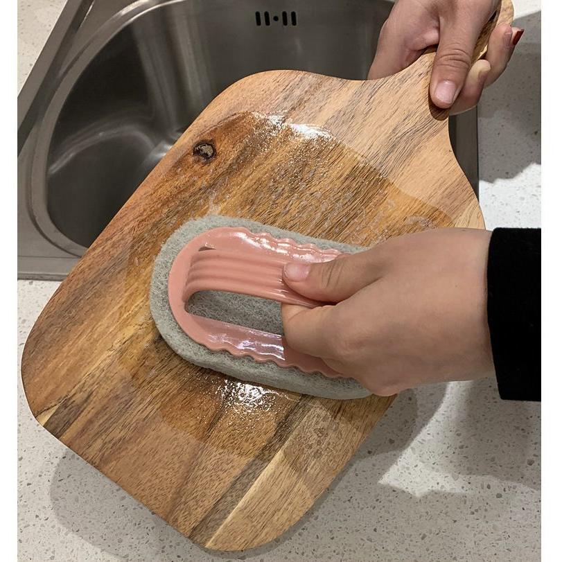 キッチンスポンジ ハンドル付き 持ち手付き 台所ブラシ キッチン用品