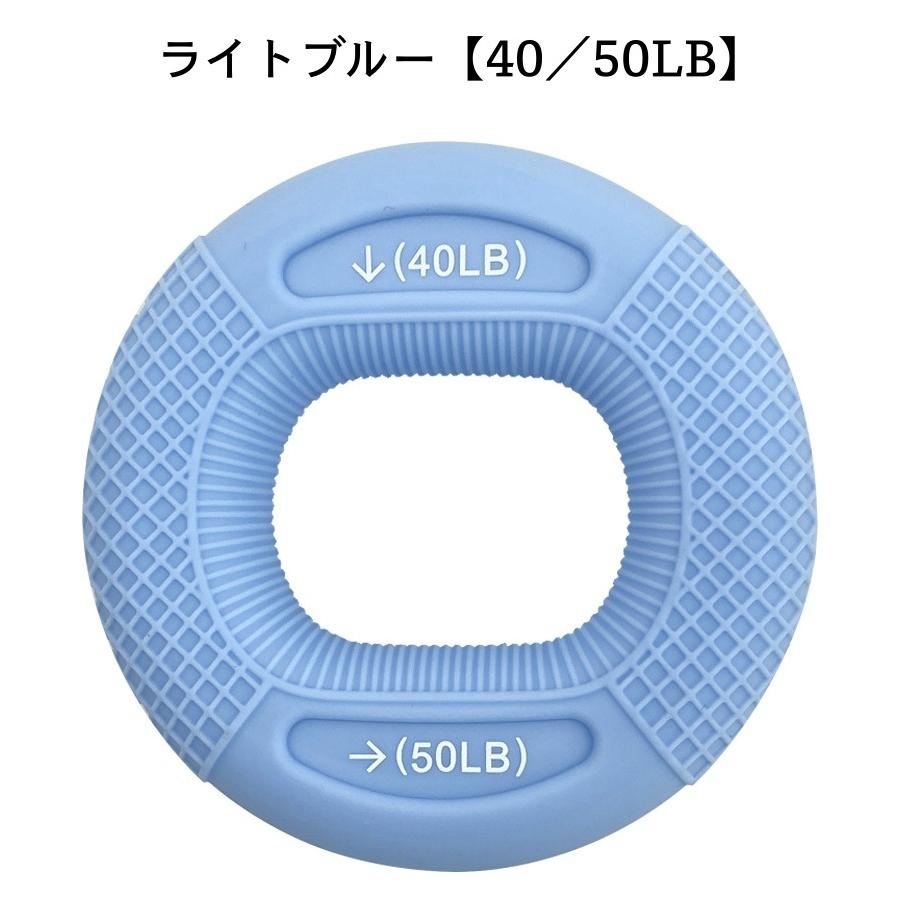 ハンドグリップ 握力トレーニング 筋トレグッズ リング型 リハビリ 鍛える 指 2段階 シリコン 滑り止め 簡単 自宅 スポーツ器具｜plusnao｜04