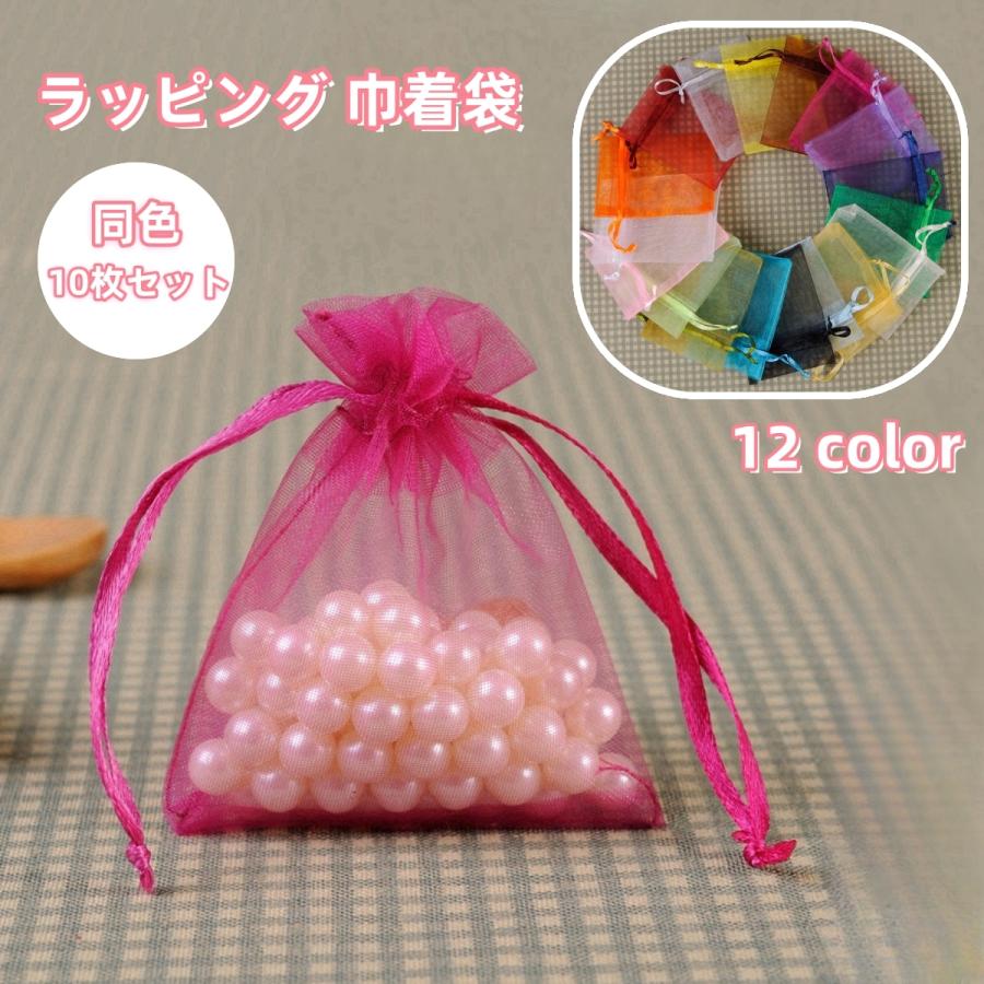 plusnao（プラスナオ） ギフトラッピング 巾着袋 10枚セット 包装袋