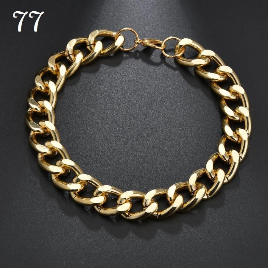 ブレスレット 腕輪 メンズ アクセサリー ファッション小物 チェーンブレスレット シンプル おしゃれ ゴールドカラー お出掛け 誕生日 記念日 プレゼ プラスナオ Paypayモール店 通販 Paypayモール