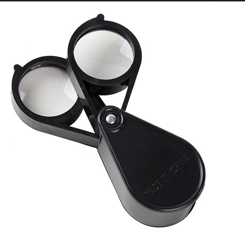 plusnao ルーペ 拡大鏡 2レンズ 虫眼鏡 虫めがね 20倍 スライド