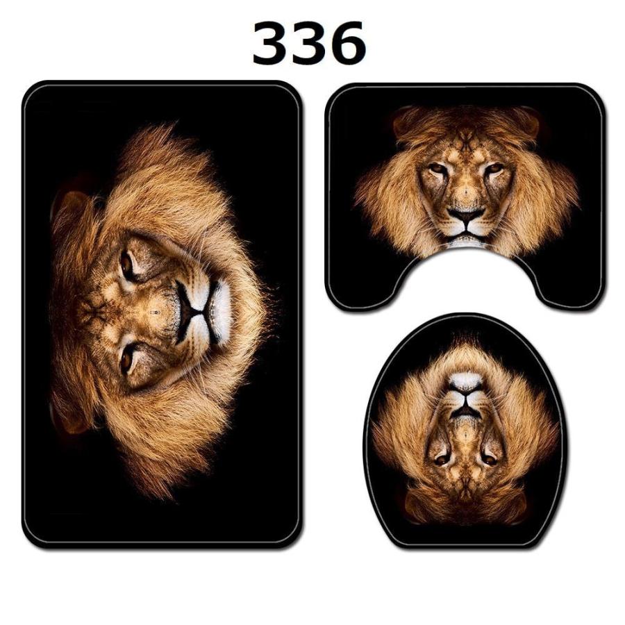 トイレマット トイレカバー トイレの蓋カバー バスマット 3点セット アニマル ライオン トラ かっこいい かわいい おしゃれ 滑り止め トイレ用品 Zak プラスナオyahoo 店 通販 Yahoo ショッピング