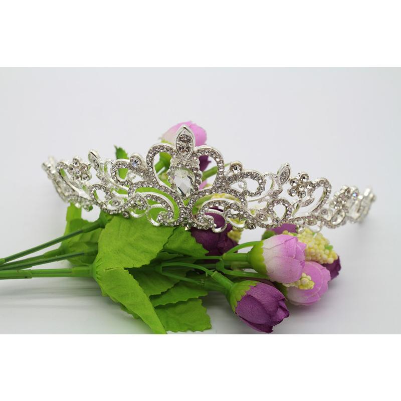 ティアラ ウエディング コスプレ 髪飾り 花嫁 結婚式 ヘッドドレス ブライダル パーティー 二次会 ヘアアクセサリー キラキラ | plusnao | 04