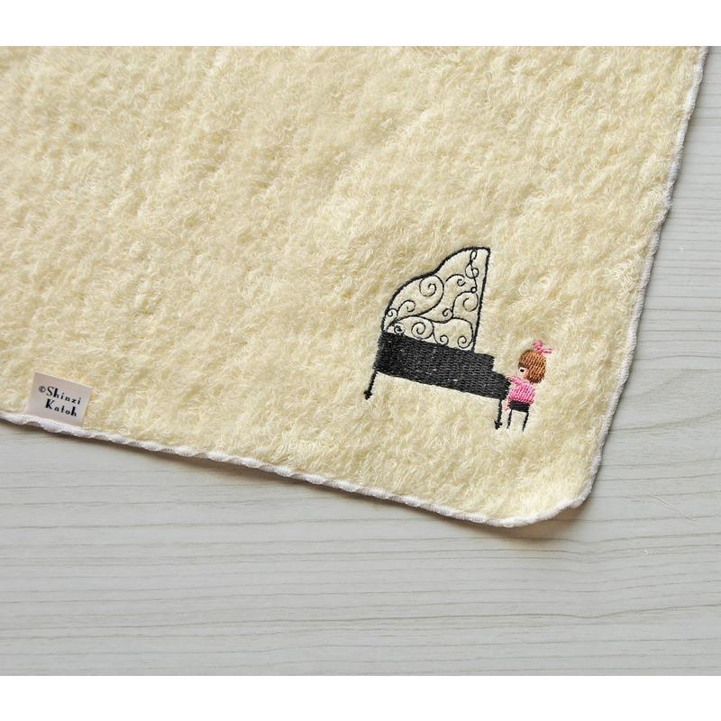 タオルハンカチ ポワポワチック〜ミュージック〜 ハンドタオル 23cm