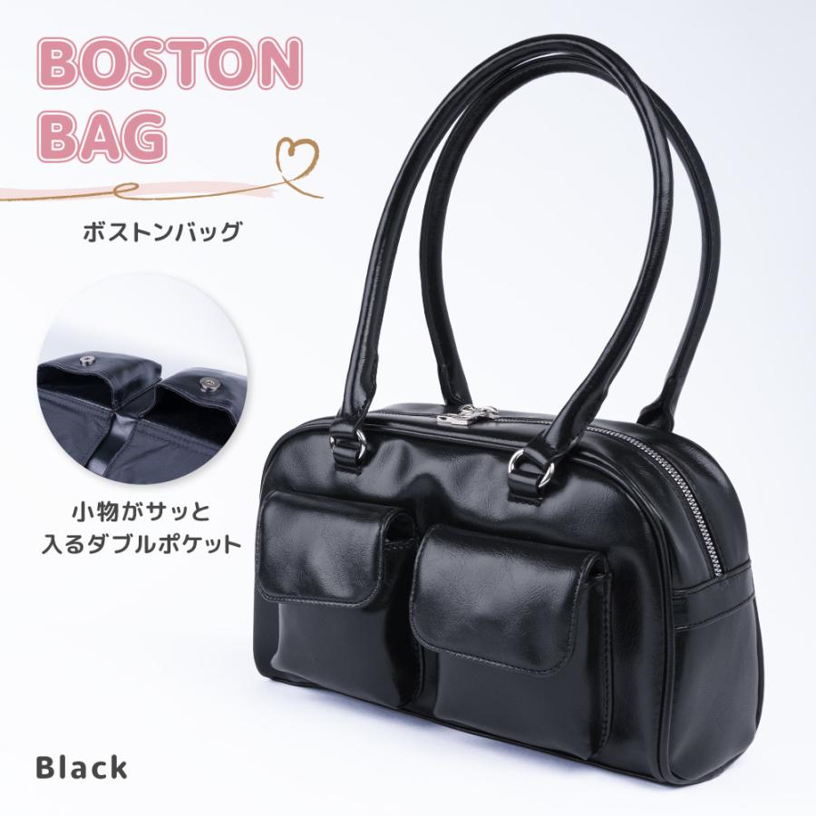 Coboca+ ダブルポケットボストンバッグ 肩掛け お出かけ 小学生 中学生