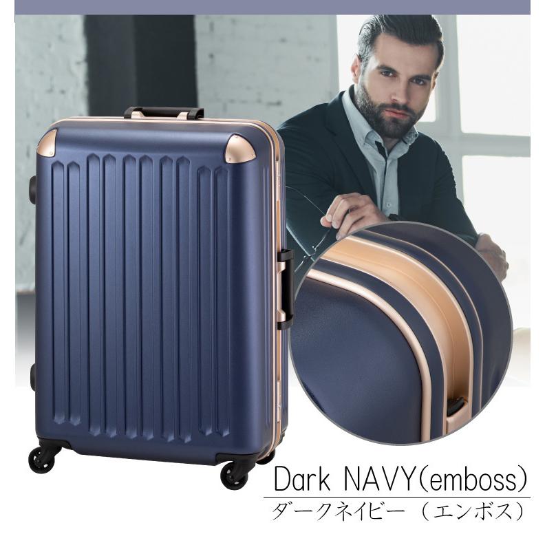 PLUS ONE スーツケース M+ サイズ 64L フレームタイプ キャリーケース