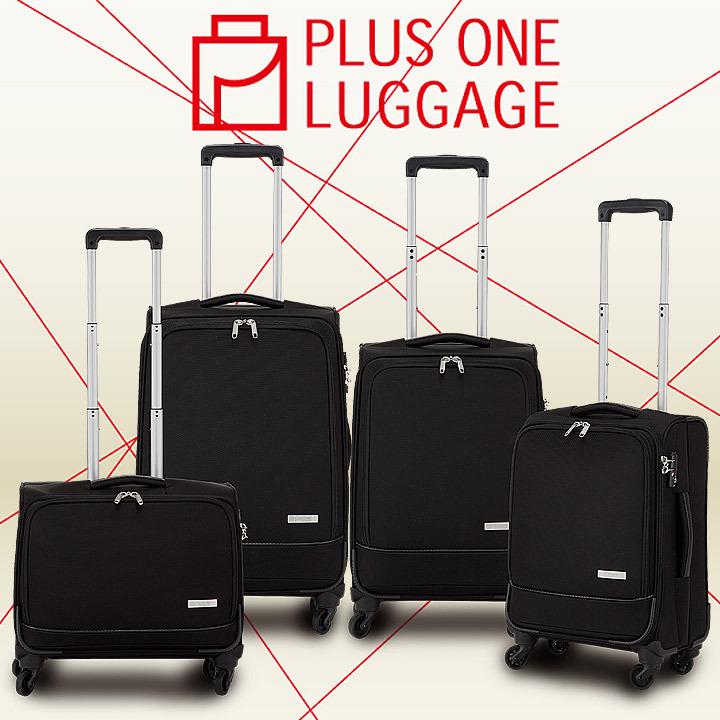 スーツケース Sサイズ フロントオープン ソフトキャリー 35L 軽量 機内持ち込み HINOMOTO 国内旅行 出張 1泊 2泊 3泊 PLUSONE LUGGAGE 3015-46｜plusone-voyage｜02
