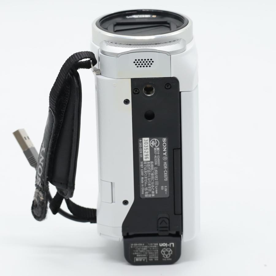 ソニー SONY HDビデオカメラ Handycam HDR-CX670 ホワイト 光学30倍 HDR-CX670-W |  | 05