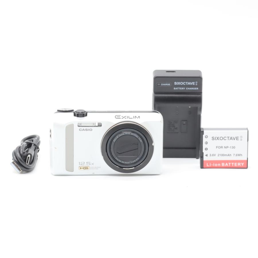 カシオ CASIO デジタルカメラ EXILIM 1610万画素 光学ズーム12.5倍 EX-ZR200WE | 