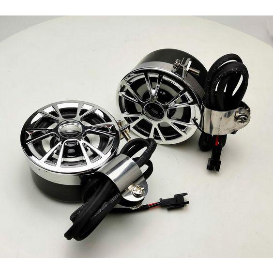 汎用防水 バイクスピーカー 左右2個セット ハンドル取付可能 快適なツーリングへ シルバー Aj B00vbk1g4m Plus One Japan ヤフーショップ 通販 Yahoo ショッピング