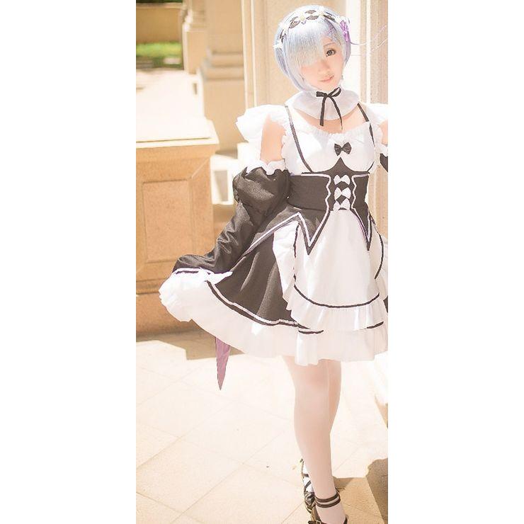 Re:ゼロから始める異世界生活 レム ラム 風 コスプレ 衣装 Re:ゼロから始める異世界生活 レム ラム 風 コスプレ 衣装