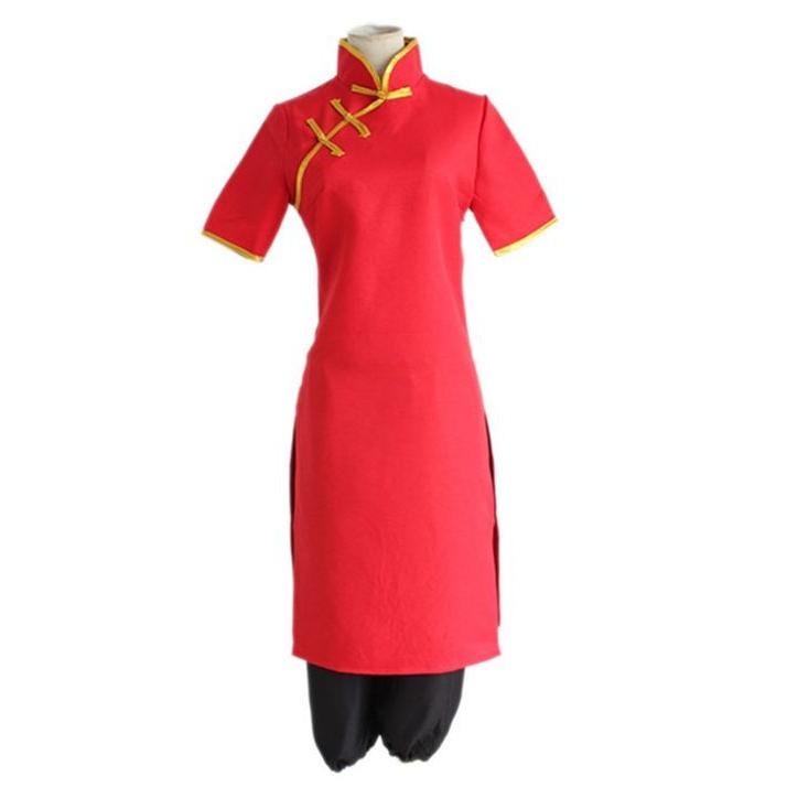 銀魂 風 神楽 かぐ ら チャイナドレス 七分丈ズボン コスチューム