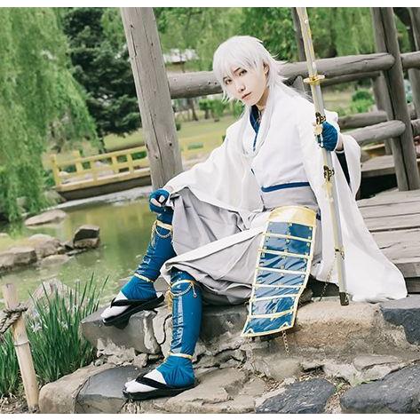 刀剣乱舞 風 鶴丸国永 (つるまるくになが) コスチューム コスプレ衣装 10点セット サイズ S〜XXL 男女共通サイズ