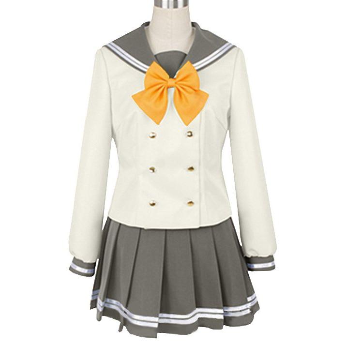 ラブライブ!サンシャイン!! 風 Aqours アクア スクールユニフォーム 制服 コスチューム コスプレ衣装 3点セット サイズ S〜XXL｜plusonejapan｜03