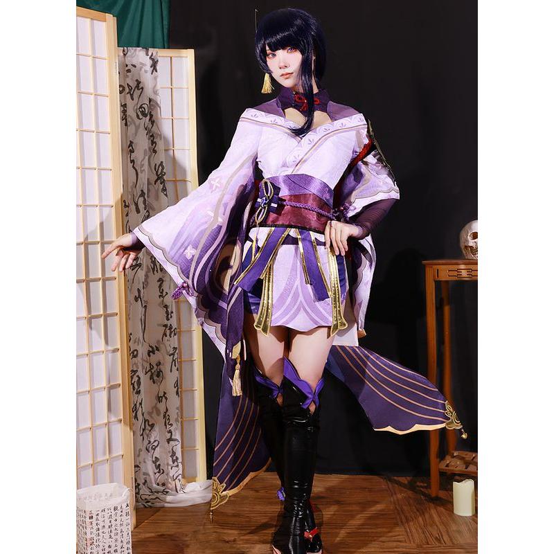 原神 風 雷電将軍 らいでんしょうぐん コスチューム コスプレ