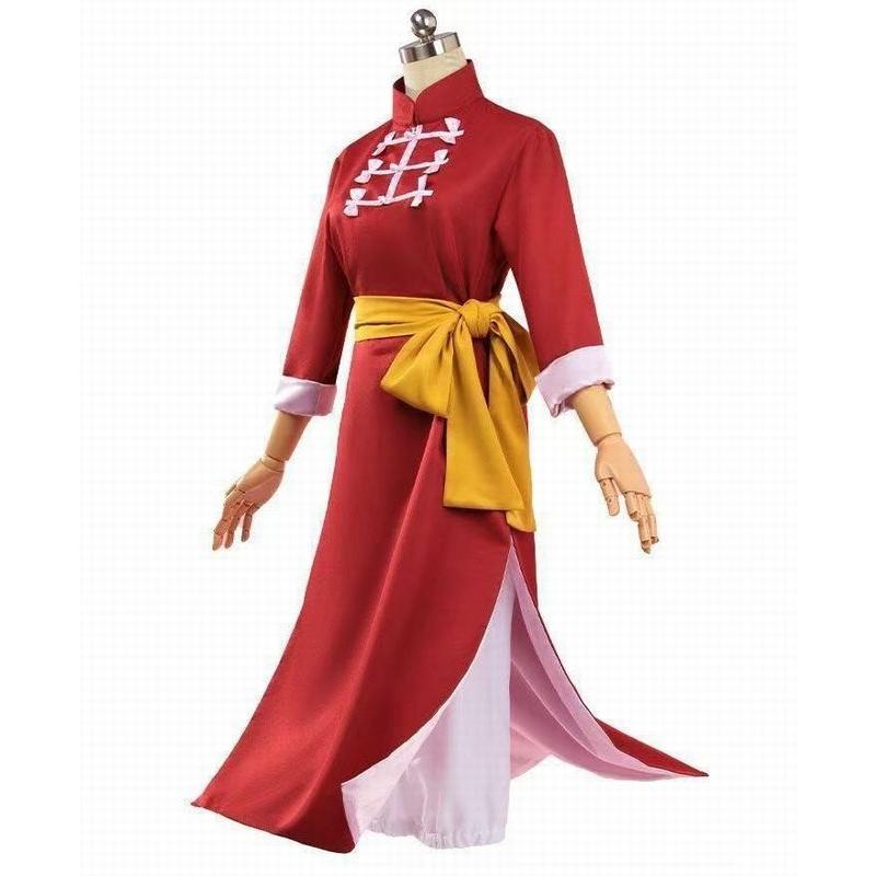 銀魂 風 神楽 かぐら チャイナドレス コスチューム コスプレ衣装 3点