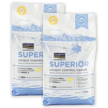 フィッシュ４ドッグ  スーペリア ウェイトコントロール　3kg（1.5kg×2）　 | 