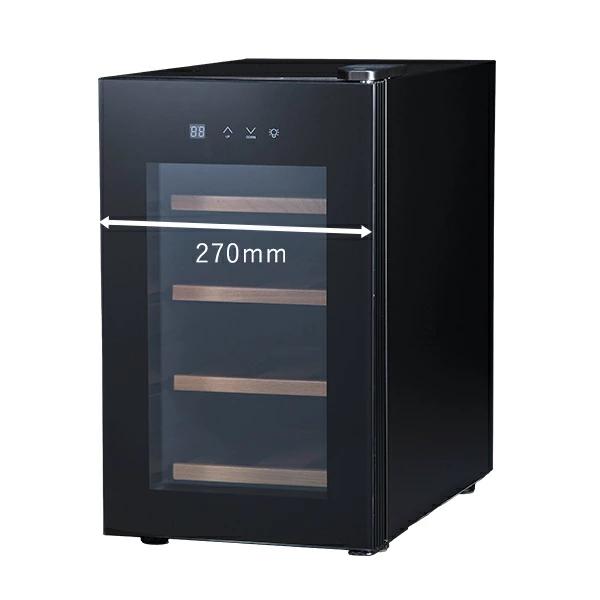 ワインセラー 家庭用 小型 8本  静音設計 木製棚 PlusQ プラスキュー ペルチェ BWC-008P 爆買 | PlusQ | 06