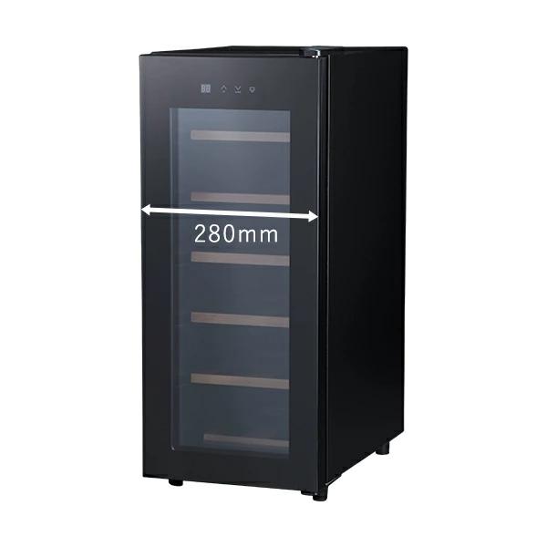 ワインセラー 家庭用 小型 12本  静音設計 木製棚 PlusQ プラスキュー ペルチェ BWC-012P 爆買 | PlusQ | 06