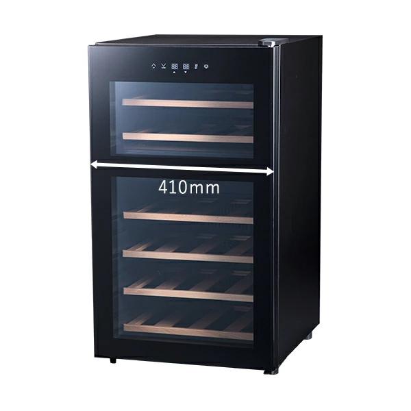 ワインセラー 家庭用 小型 24本  静音設計 木製棚 2温度 上下 温度別 PlusQ プラスキュー ペルチェ BWC-024P 爆買 | PlusQ | 06