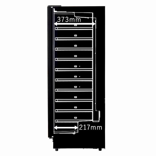 ワインセラー コンプレッサー式 53本 家庭用 小型 日本酒 一升瓶 収納可 木製棚 DWC-053C PlusQ プラスキュー 爆買 | PlusQ | 11