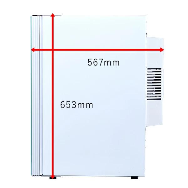 ワインセラー 家庭用 小型 12本  静音設計 木製棚 PlusQ プラスキュー ペルチェ BWC-012P(W) ホワイト 爆買 | PlusQ | 05