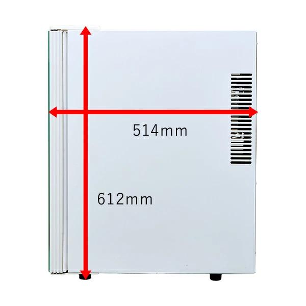 ワインセラー 家庭用 小型 18本 静音 縦型 木製棚 ペルチェ BWC-018PS(W) ホワイト PlusQ プラスキュー 爆買 | PlusQ | 07