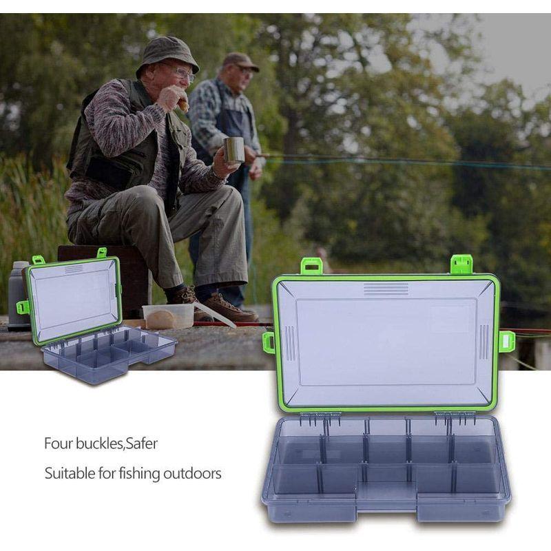 代引き不可 ルアーケース 釣りタックルボックス 釣具収納 ポータブル 仕掛け小物入れ 個々のコンパートメント 持ち運び易い 釣り道具 ボックス 釣りの餌 Materialworldblog Com