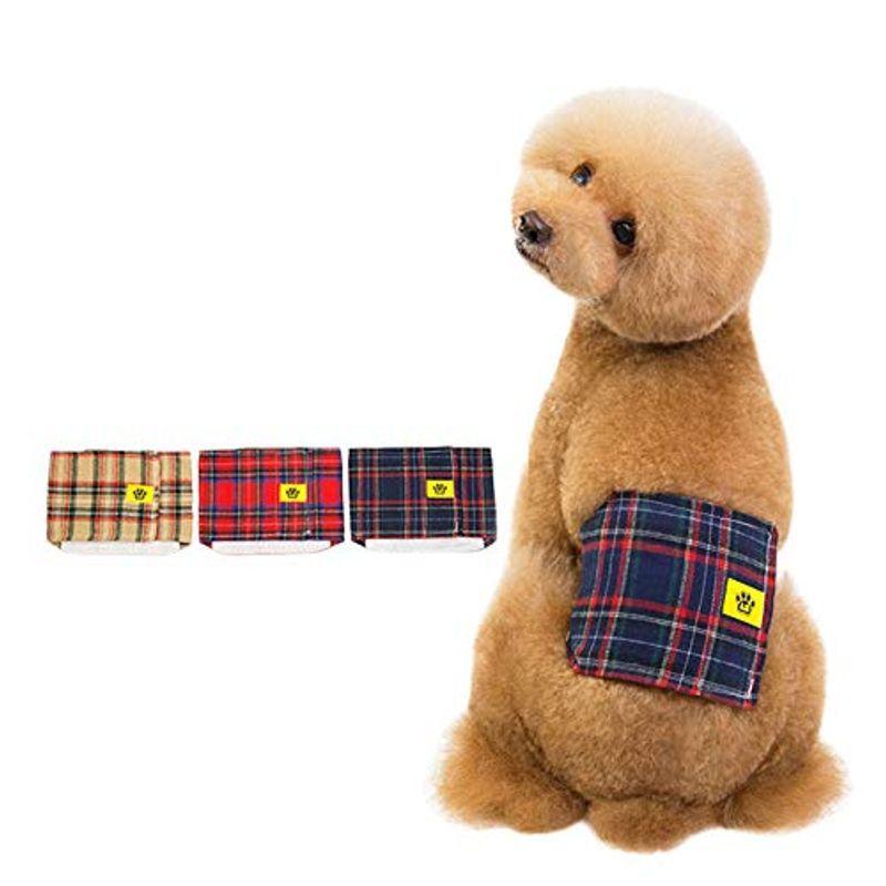 ふく福 ペット犬用 マナーバンド 犬のおむつ マナーパンツ 快適な腹巻き 男の子用 再利用可能 失禁 おしっこ 老 犬 介護 嫌がらせを防ぐ