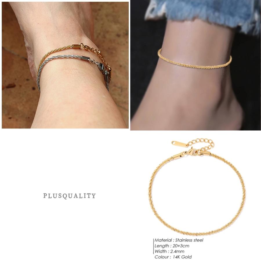 アンクレット ステンレス アレルギー対応 レディース サージカル