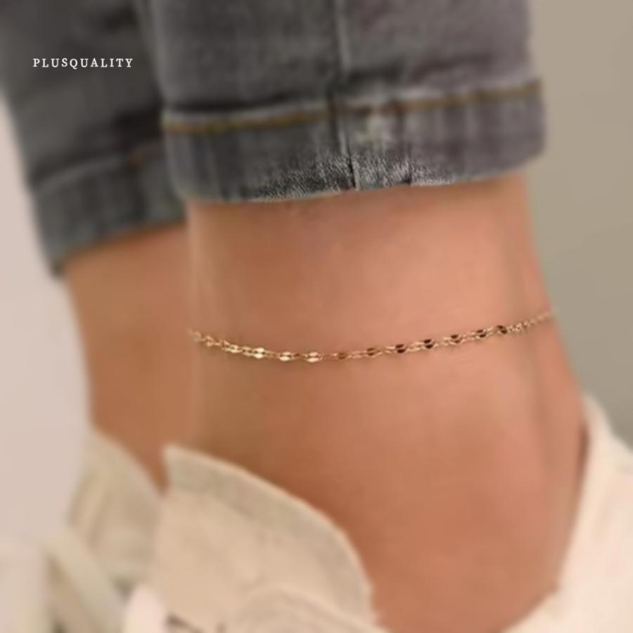 アンクレット つけっぱなし レディース サージカルステンレス アレルギー対応 ペタルチェーン 華奢 | ブランド登録なし | 13