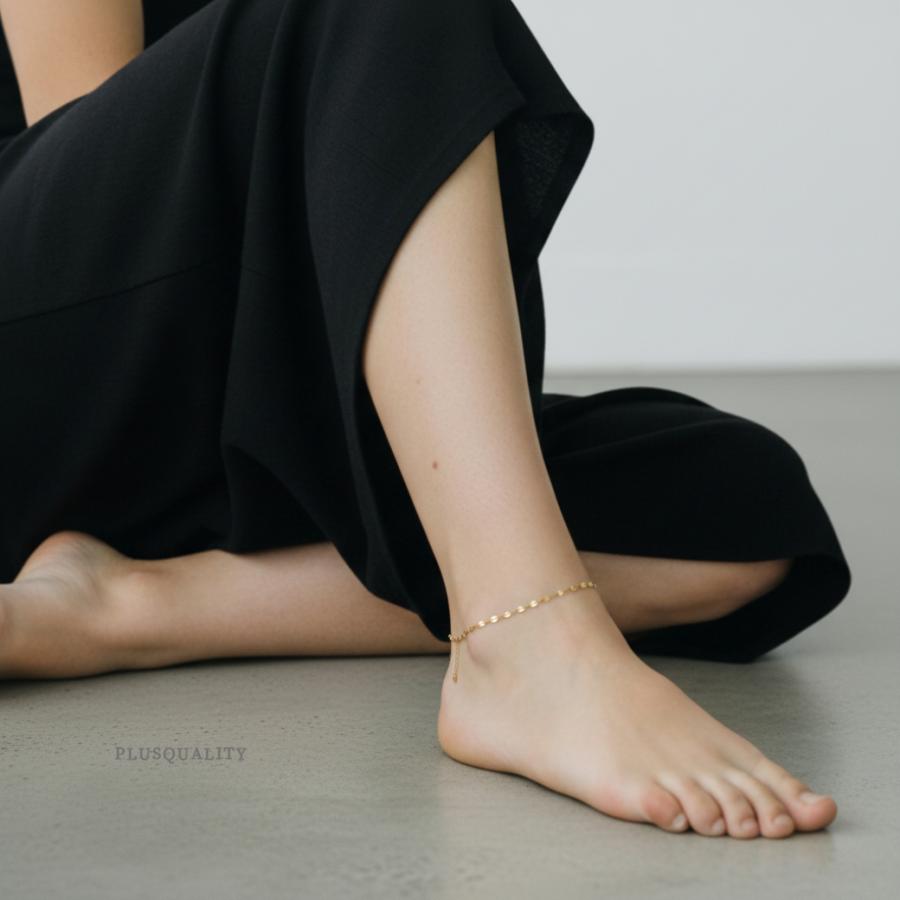 アンクレット つけっぱなし レディース サージカルステンレス アレルギー対応 ペタルチェーン 華奢 | ブランド登録なし | 08