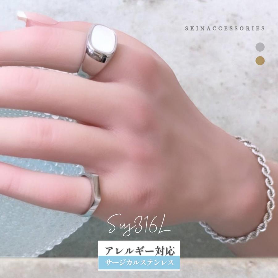 指輪 リング 太め 大きめ 大ぶり サージカルステンレス アレルギー対応 秋 冬 シェル レディース メンズ  ステンレス リング　爆買 | ブランド登録なし | 08