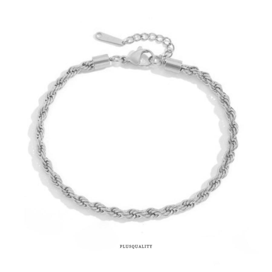 アンクレット 金属アレルギー対応 ステンレス ツイストロープチェーン つけっぱなし レディース　爆買 | ブランド登録なし | 19