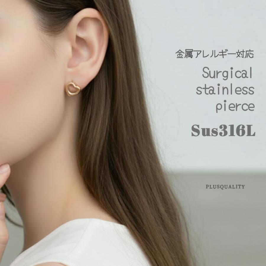 ピアス ハート つけっぱなし セカンド 金属アレルギー対応 サージカルステンレス 大人 レディース 両耳用 ミニ ピアス 爆買 | ブランド登録なし | 03
